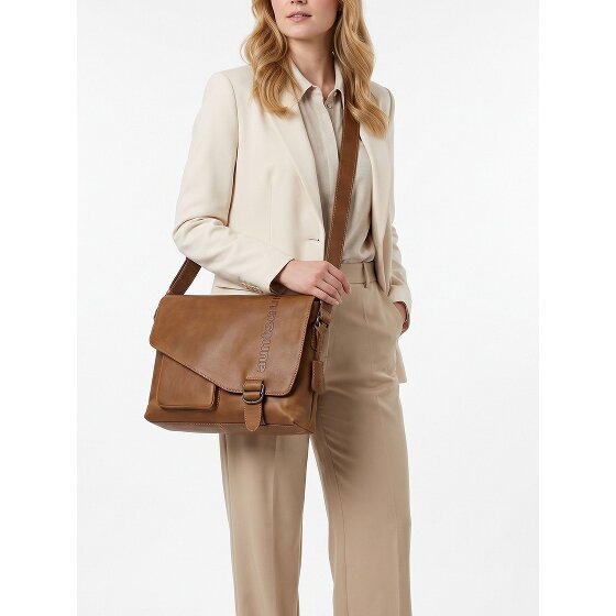 aunts & uncles Heritage Messenger Genuine Leather 41.5 cm Laptop compartment