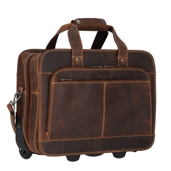 Greenburry Vintage 2 wheels Business trolley 33 cm Laptop compartment