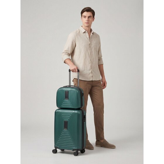 Redolz Essentials 14 suitcase set 2 pcs. cabin trolley with stretch fold & beauty case