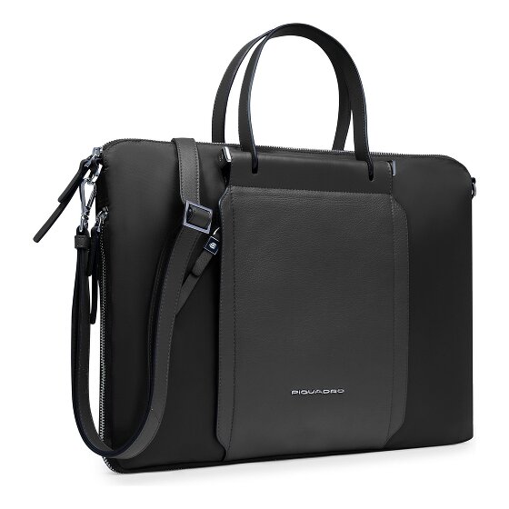 Piquadro Lyra Briefcase Genuine Leather 42 cm Laptop compartment Expandable
