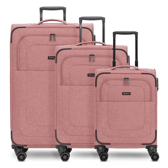 Redolz Essentials 12 THREE SET 4 wheels Suitcase set 3-piece with expansion pleat