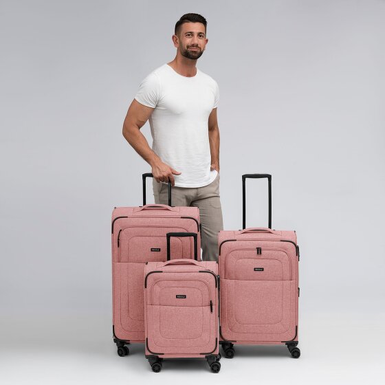 Redolz Essentials 12 THREE SET 4 wheels Suitcase set 3-piece with expansion pleat