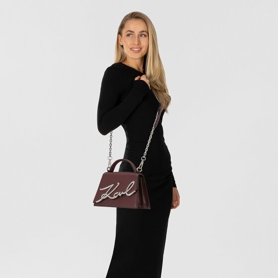 Karl Lagerfeld Signature 2.0 Handbag Leather 21.5 cm