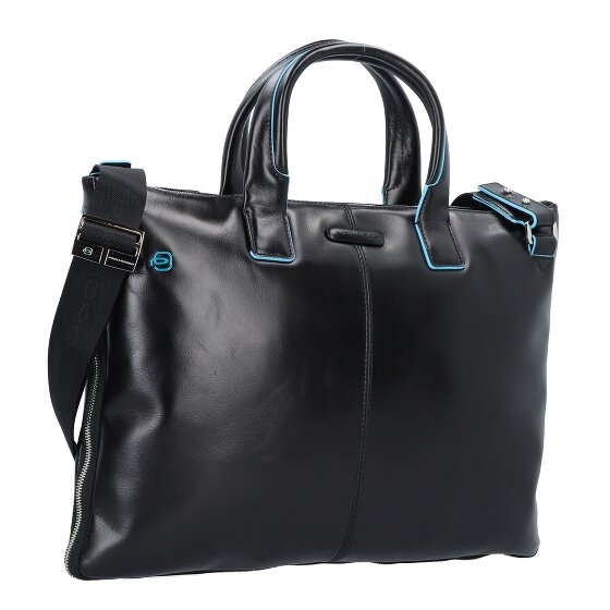 Piquadro Blue Square Briefcase Genuine Leather 42 cm Laptop compartment