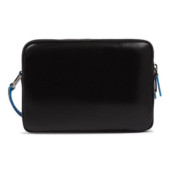 Piquadro Blue Square Shoulder bag Leather 23 cm