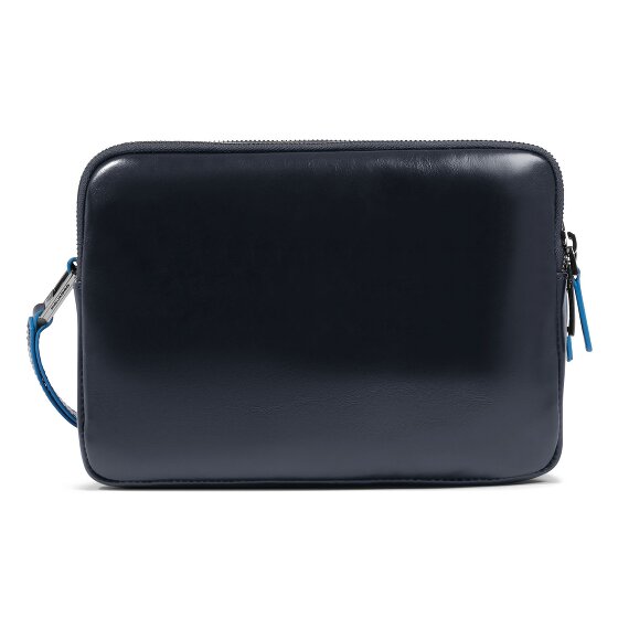 Piquadro Blue Square Shoulder bag Leather 23 cm