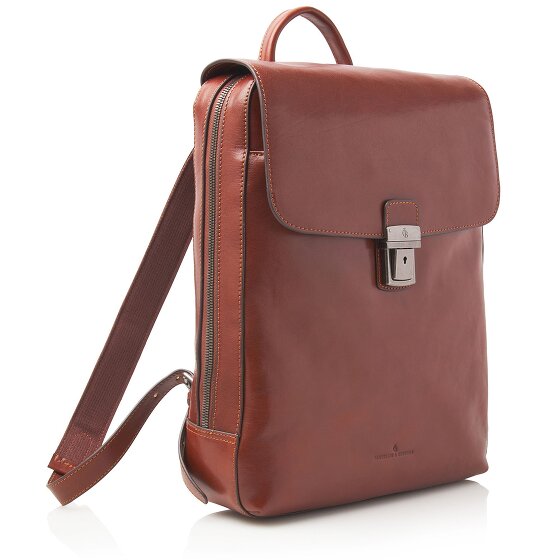 Castelijn & Beerens Guus backpack leather 40 cm laptop compartment