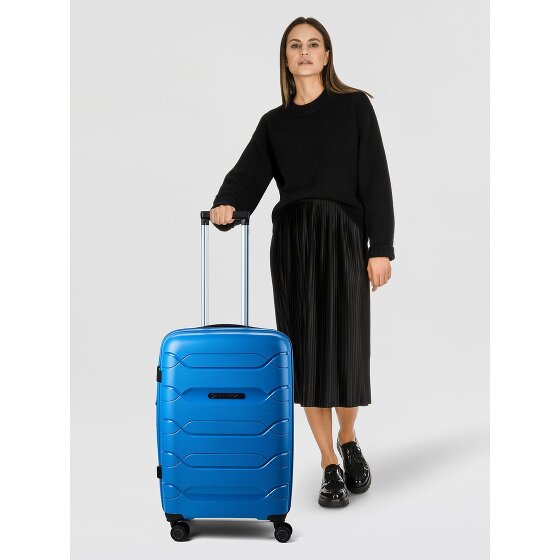 Polestream Strz by Asteroid 4 wheels Trolley M 64 cm with expansion pleat