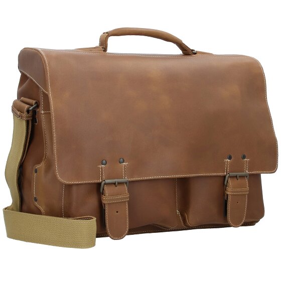 aunts & uncles Hunter Jack Messenger leather 45 cm laptop compartment