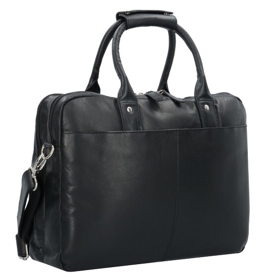 Dermata Briefcase Genuine Leather 39 cm Laptop compartment