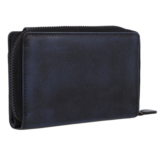 Greenburry Destressed Wallet RFID protection Leather 13.5 cm