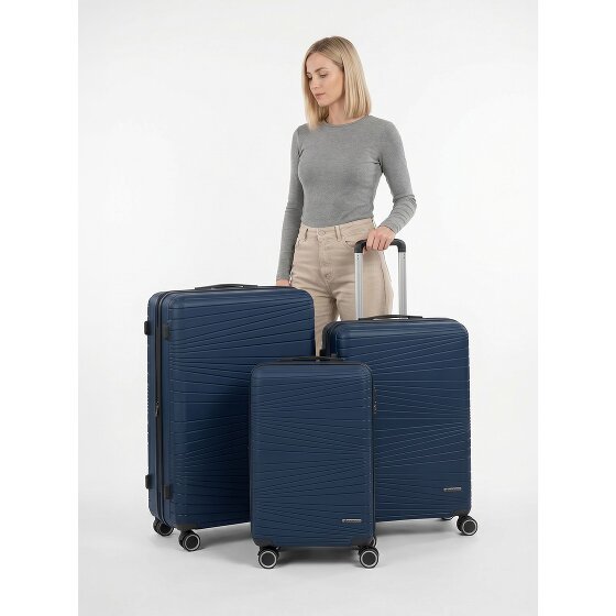 Franky Dallas 3.0 4-wheel suitcase set 3-piece with expansion fold
