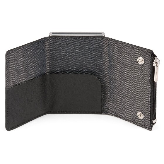 Piquadro Black Square credit card case leather 6 cm