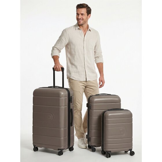 Redolz Essentials 11 4 wheels Suitcase set 3-piece with expansion pleat