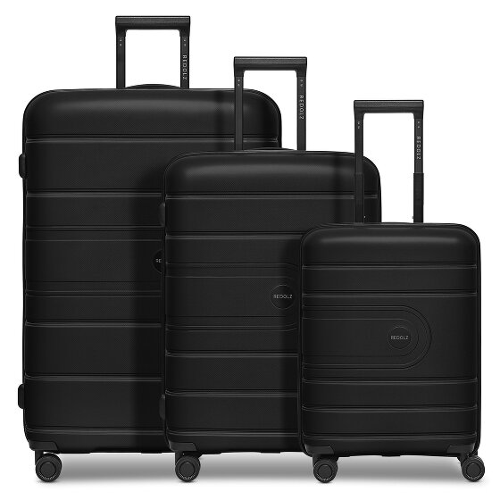Redolz Essentials 11 4 wheels Suitcase set 3-piece with expansion pleat