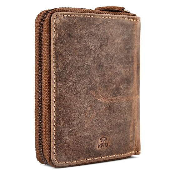 Greenburry Huntsman Wallet RFID protection Leather 10 cm