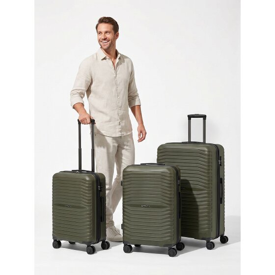 Stratic Shine 4 wheels Suitcase set 3-piece Expandable