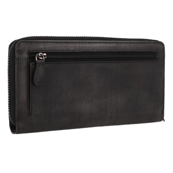 Greenburry Destressed Wallet RFID protection Leather 19 cm