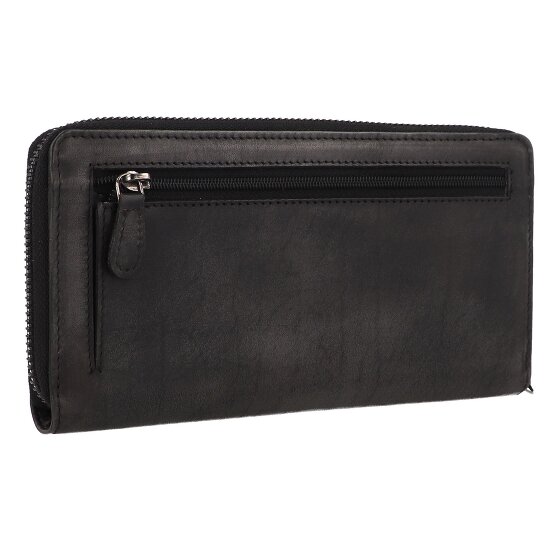 Greenburry Destressed Wallet RFID protection Leather 19 cm