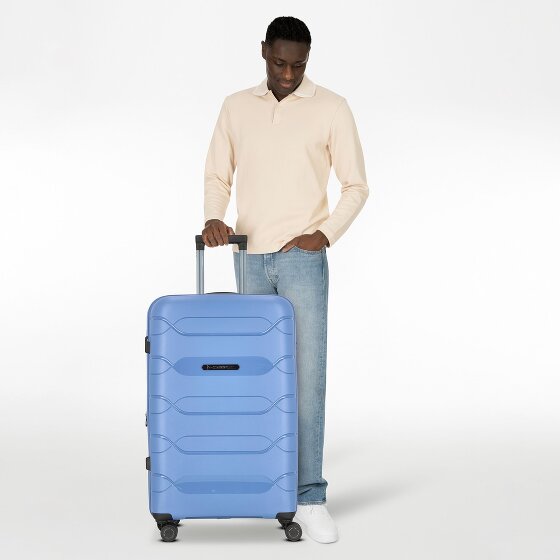 Polestream Strz by Asteroid 4 wheels Trolley L 74 cm with expansion pleat