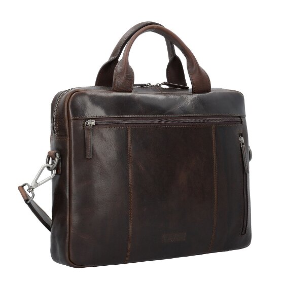 Leonhard Heyden Roma briefcase leather 37 cm laptop compartment