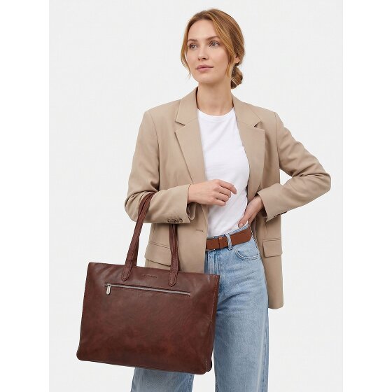 Plevier Power Shopper Bag Genuine Leather 43.5 cm Laptop compartment