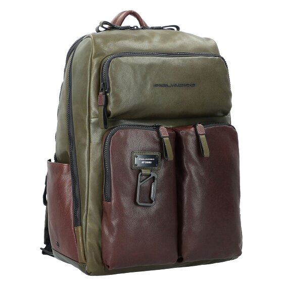 Piquadro Harper backpack RFID leather 46 cm laptop compartment