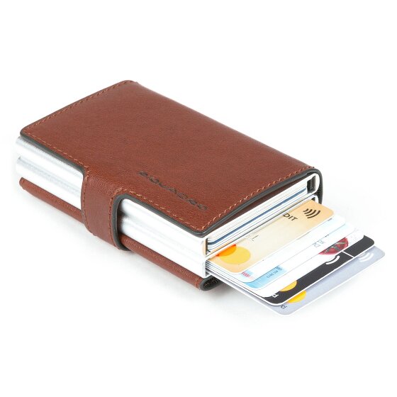 Piquadro Blue Square credit card case RFID leather 7 cm