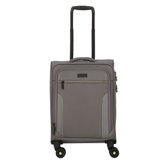 d&n Travel Line 9704 4 wheels Cabin trolley S 55 cm with expansion pleat