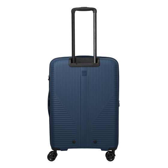 Travelite Air Stripe 4 wheels Trolley M 66 cm with expansion pleat