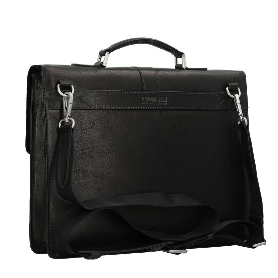 Leonhard Heyden Bergamo briefcase leather 38 cm laptop compartment