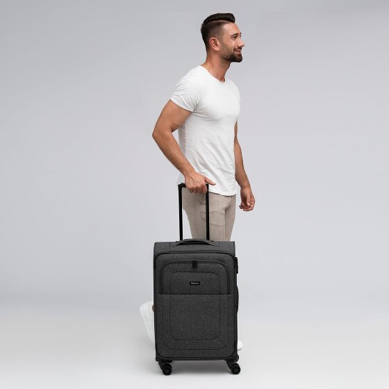 Redolz Essentials 12 MEDIUM 4-wheel Trolley, 67 cm, expandable Gusset