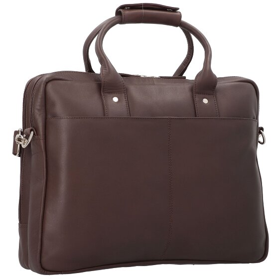 Dermata Briefcase leather 39 cm laptop compartment