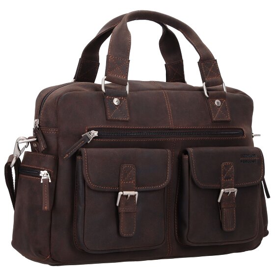 Greenland Nature Westcoast Briefcase Genuine Leather 43 cm