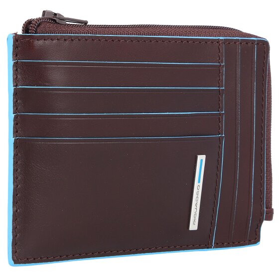 Piquadro Blue Square Credit card case RFID protection Genuine Leather 12 cm Gift box