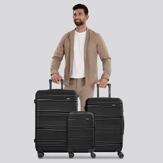 Redolz Essentials 16 3-SET 4 wheels Suitcase set 3-piece