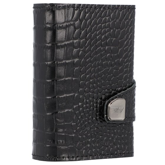 Tru Virtu Click & Slide credit card case wallet RFID leather 6.5 cm