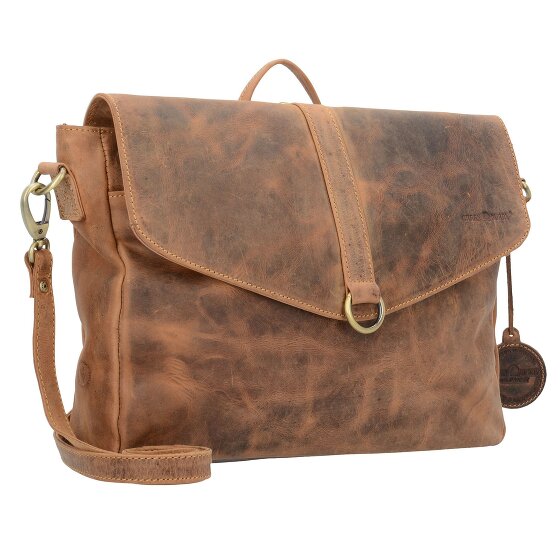 Greenburry Vintage briefcase shoulder bag backpack leather 35 cm