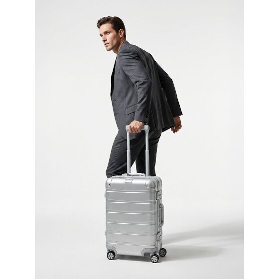 Redolz Pro Aluminum 4-wheel Cabin suitcase S, Aluminum, 55 cm