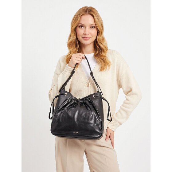 Guess Helene Shoulder Bag Genuine Leather 29 cm
