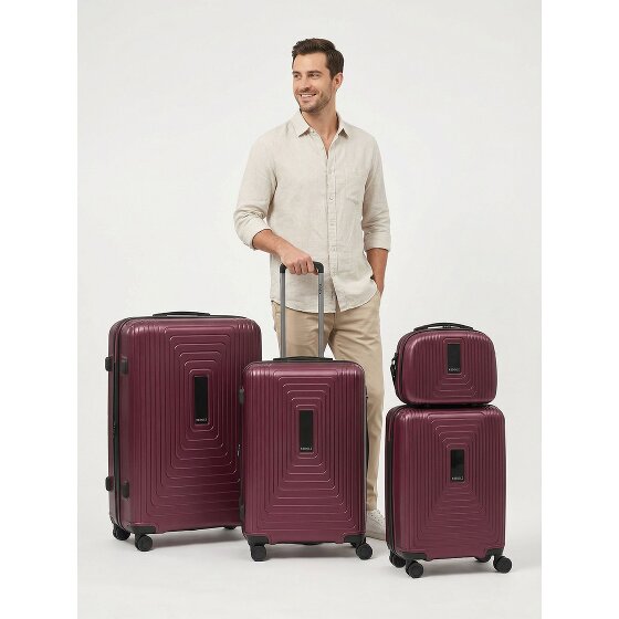 Redolz Essentials 14 4-wheel suitcase set + beauty case 4 pcs. with stretch fold