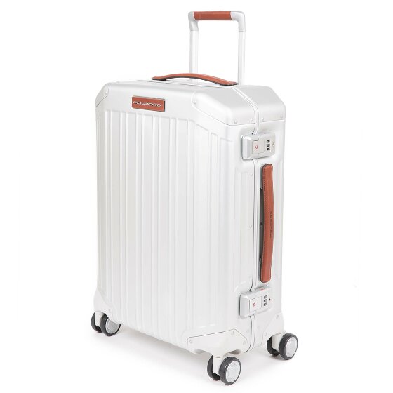 Piquadro Aluminum 4-wheel Cabin suitcase, 55 cm