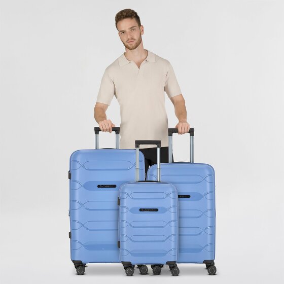 Polestream Strz by Asteroid 4 wheels Suitcase set 3-piece with expansion pleat
