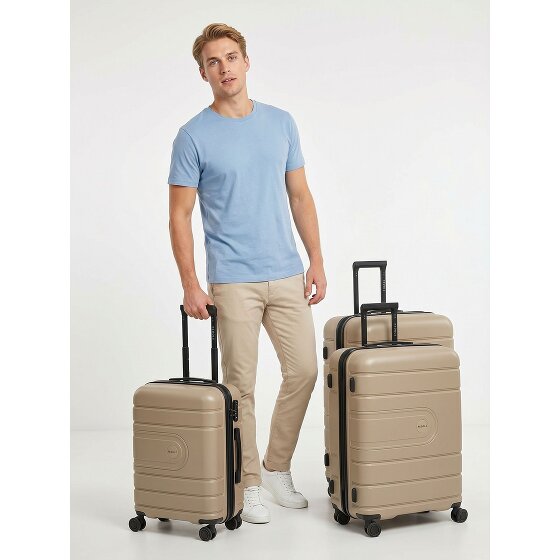 Redolz Essentials 11 4 wheels Suitcase set 3-piece with expansion pleat