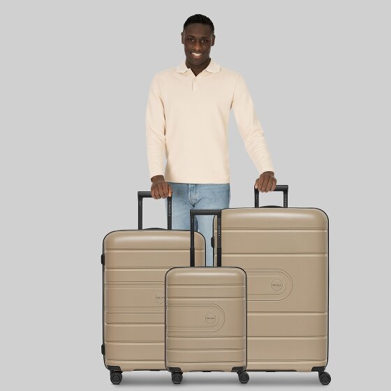 Redolz Essentials 11 4 wheels Suitcase set 3-piece with expansion pleat