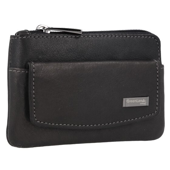 Greenland Nature Black Nappa Key Case RFID Leather 11.5 cm