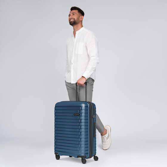 Pactastic Collection 04 THE MEDIUM + 4 wheels Trolley M 66 cm with expansion pleat