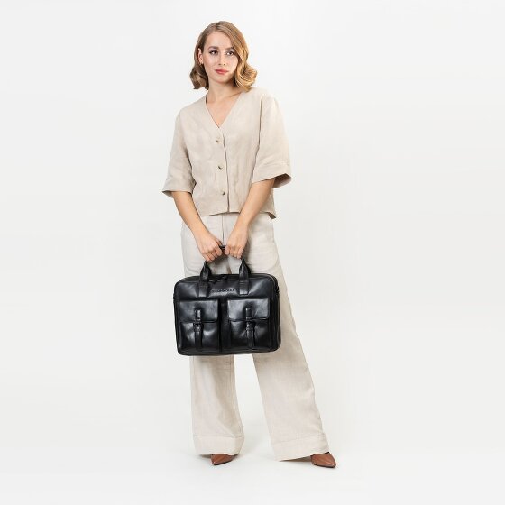 Farmhood Memphis Briefcase Leather 39 cm Laptop compartment Farmhood Memphis Briefcase Leather 39 cm Laptop compartment