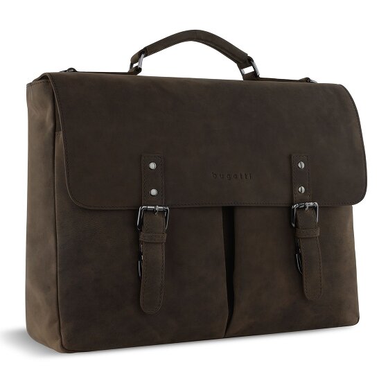 Bugatti Luca Briefcases Messenger Leather 39 cm Laptop compartment