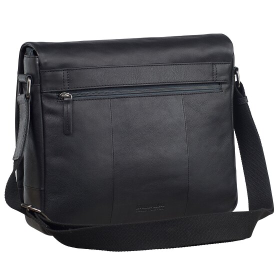 Leonhard Heyden Hamburg Messenger leather 32 cm laptop compartment